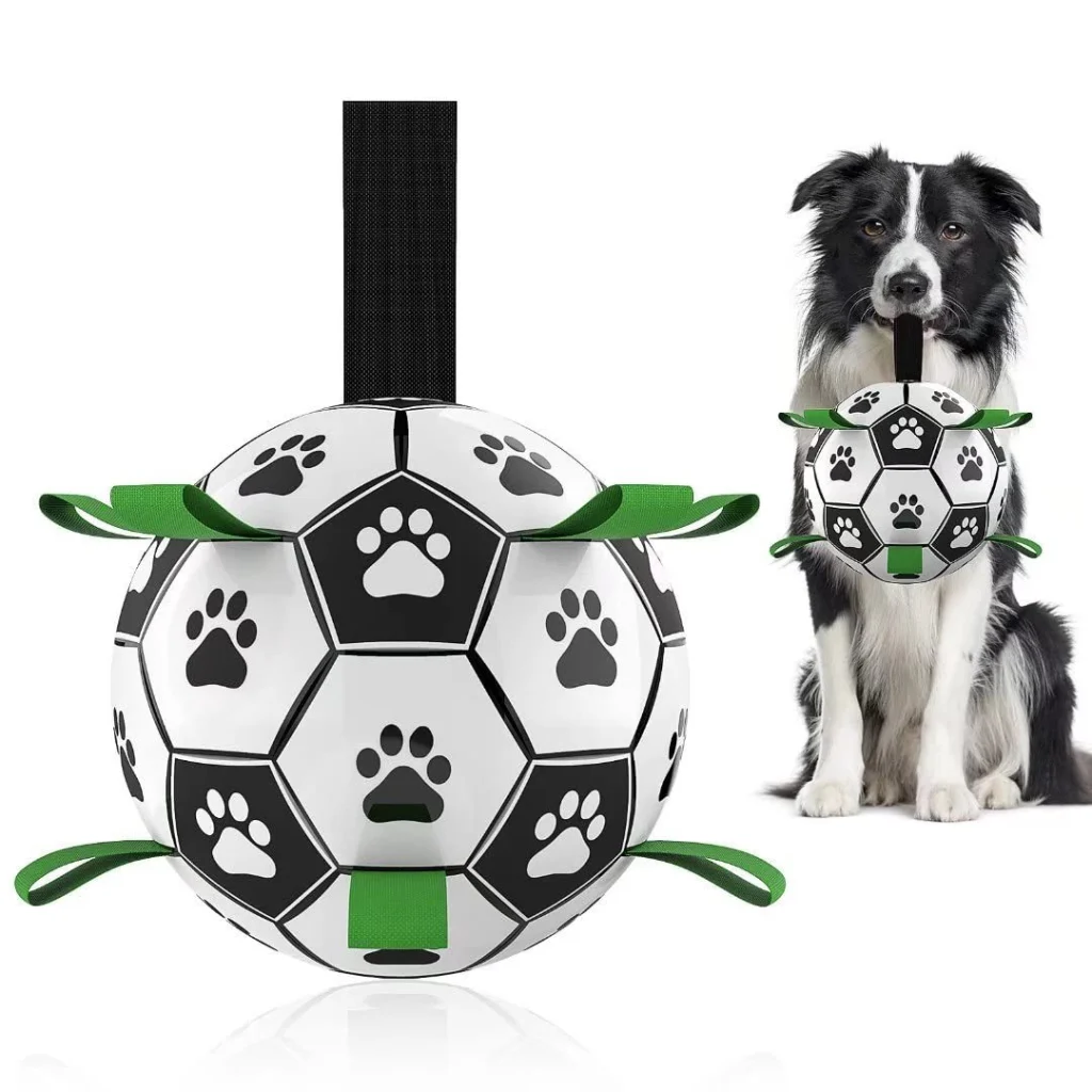 Interactive Dog Football Toy Soccer Ball Inflated