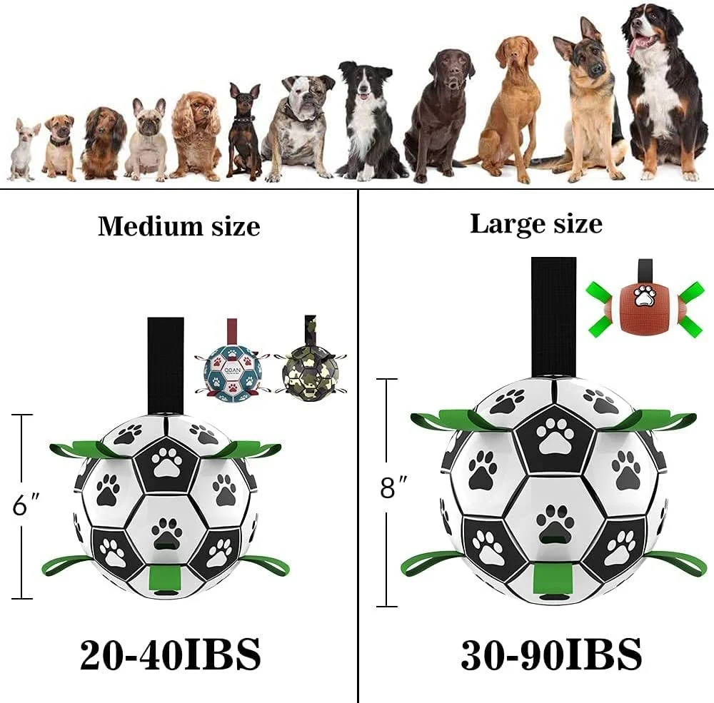 Interactive Dog Football Toy Soccer Ball Inflated - Image 2
