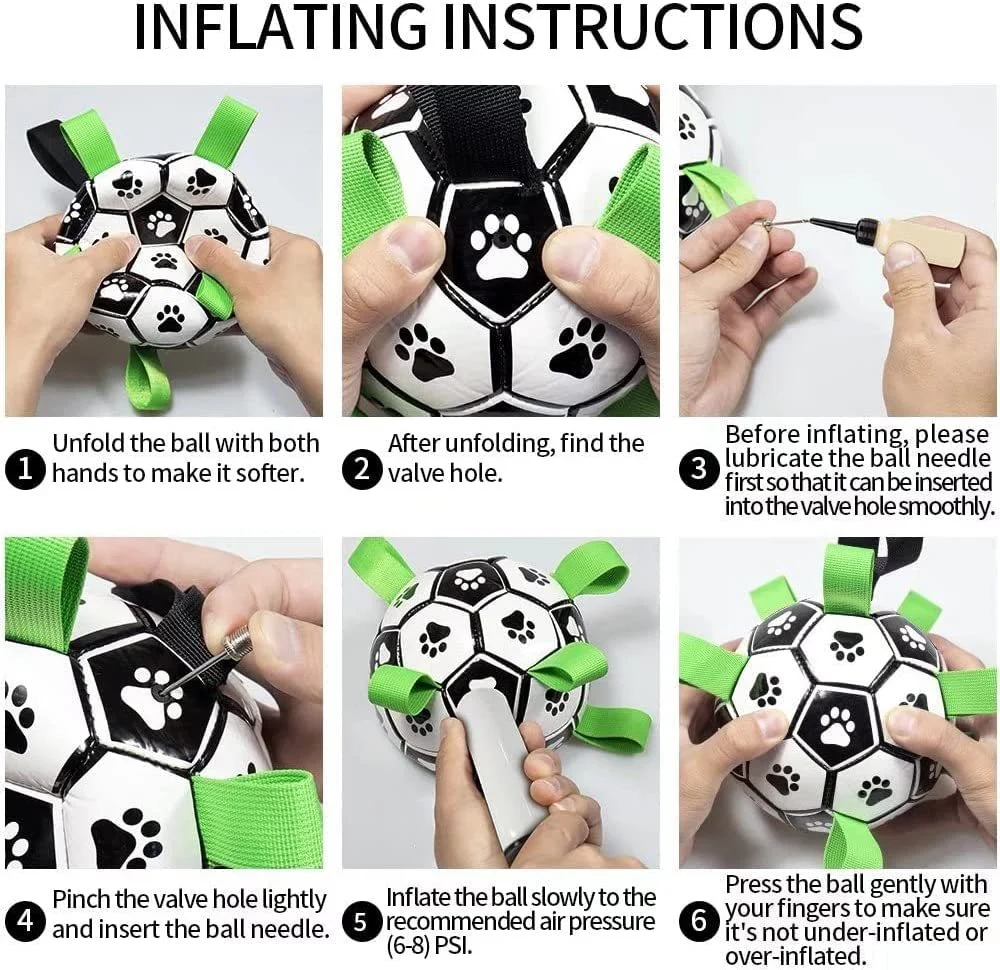 Interactive Dog Football Toy Soccer Ball Inflated - Image 4
