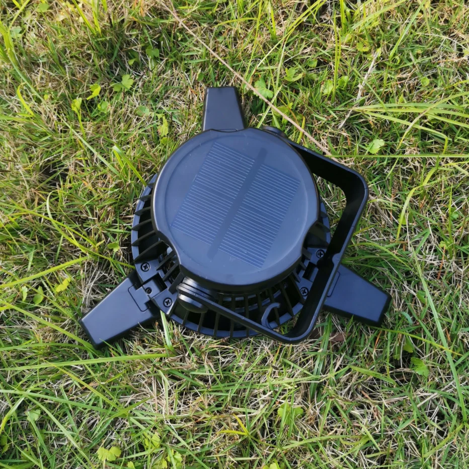 Solar Camping Light Foldable Fan Hanging Hook - Image 4