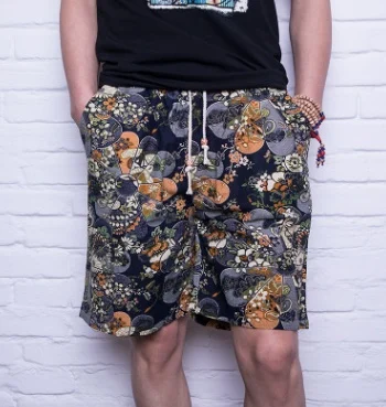 Men Linen Beach Shorts - Image 4