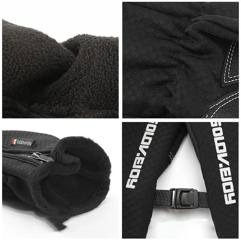 Cycling Gloves Plus Velvet Winter Warm Gloves - Image 2
