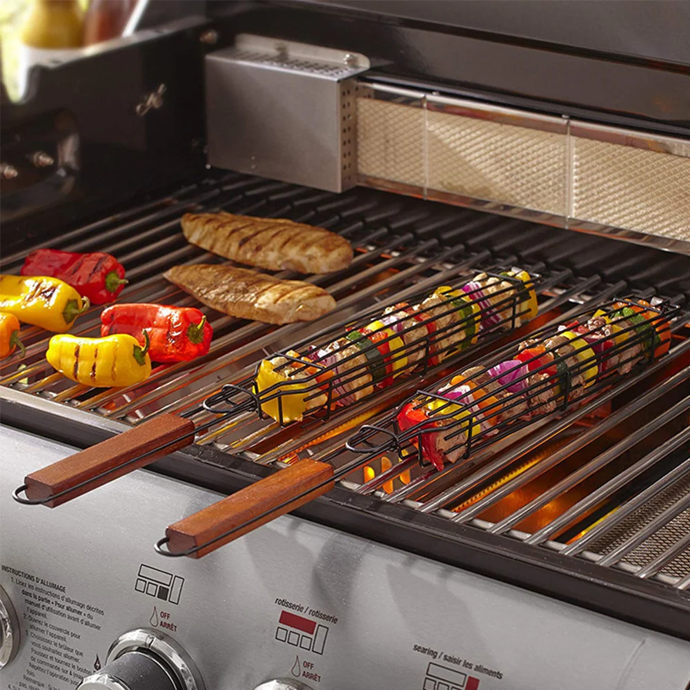 BBQ Grill Mesh Stainless Steel Tools Kitchen
