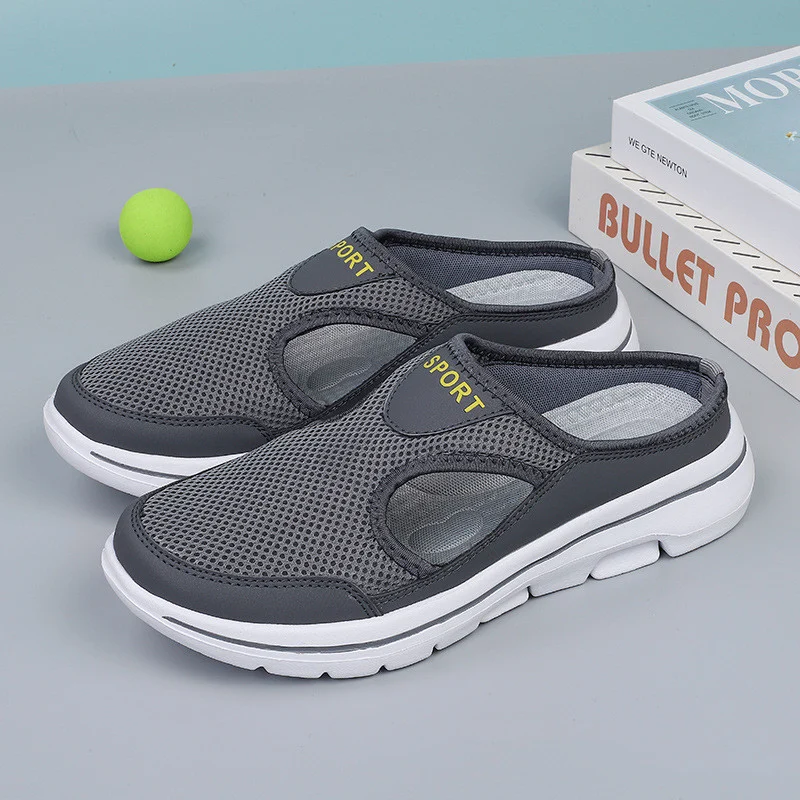 Mesh Shoes Summer Sports Slippers Women Men Casual Slip - Image 7