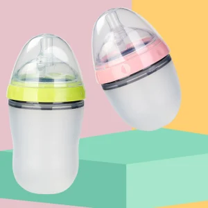 Breast Milk Silicone Baby Feeding Bottle Soft Feeding