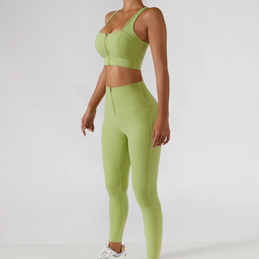 Sports Suit Seamless Yoga Set Women Two Pieces - Image 6