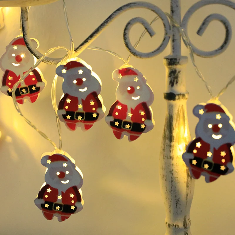Christmas LED Light String Santa Claus Elk Snowman Xmas - Image 9