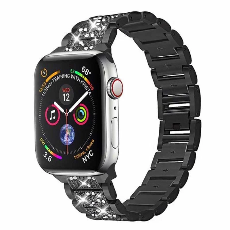 Smart Watch Band Stainless Steel Cylindrical Three-Bead - Image 7