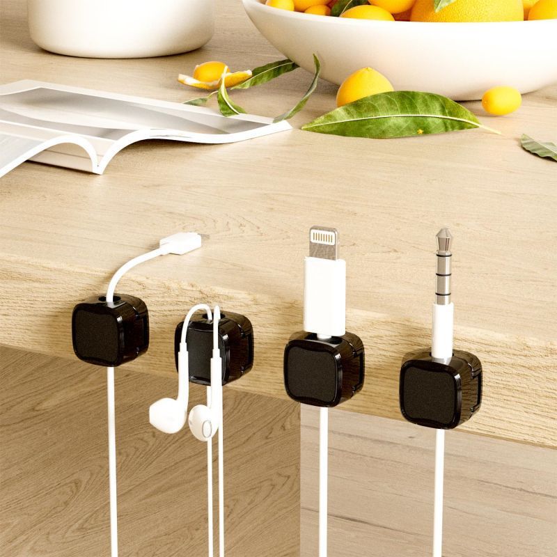 Magnetic Under-Desk Cable Clips - Image 2