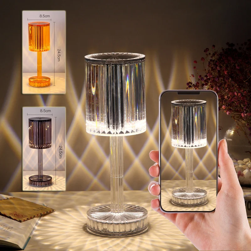 Crystal Table Lamp Hotel Decoration Diamond Romantic - Image 2
