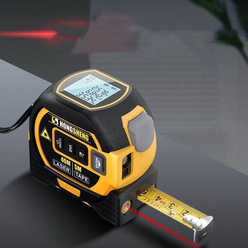 Steel Tape Rangefinder Indoor Laser Measuring - Image 3