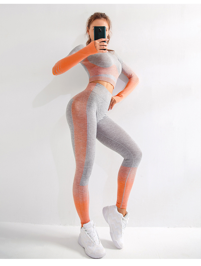 LANTECH Women Yoga Sets Gym Fitness Athletic 2 Pcs - Image 2