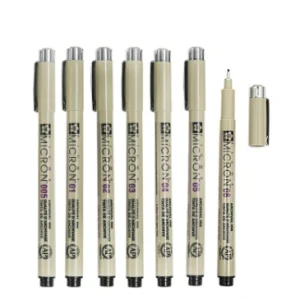 Pack of 7 Sakura Pigma Micron Needle for Sketch Pen