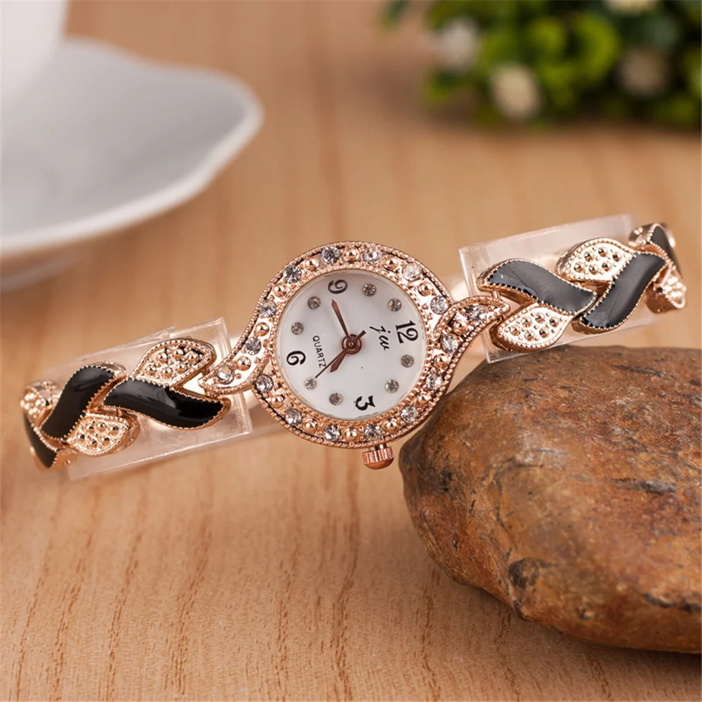 Leaf bracelet quartz wrist watch - Image 5