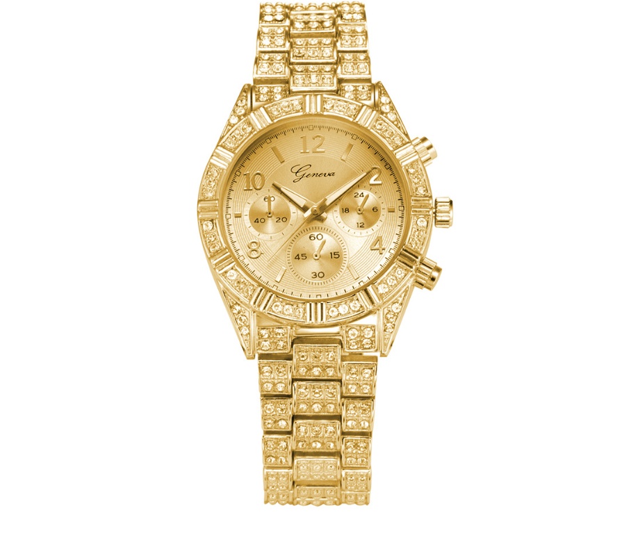 Women Crystal Quartz Analog Wrist Watch Fashion