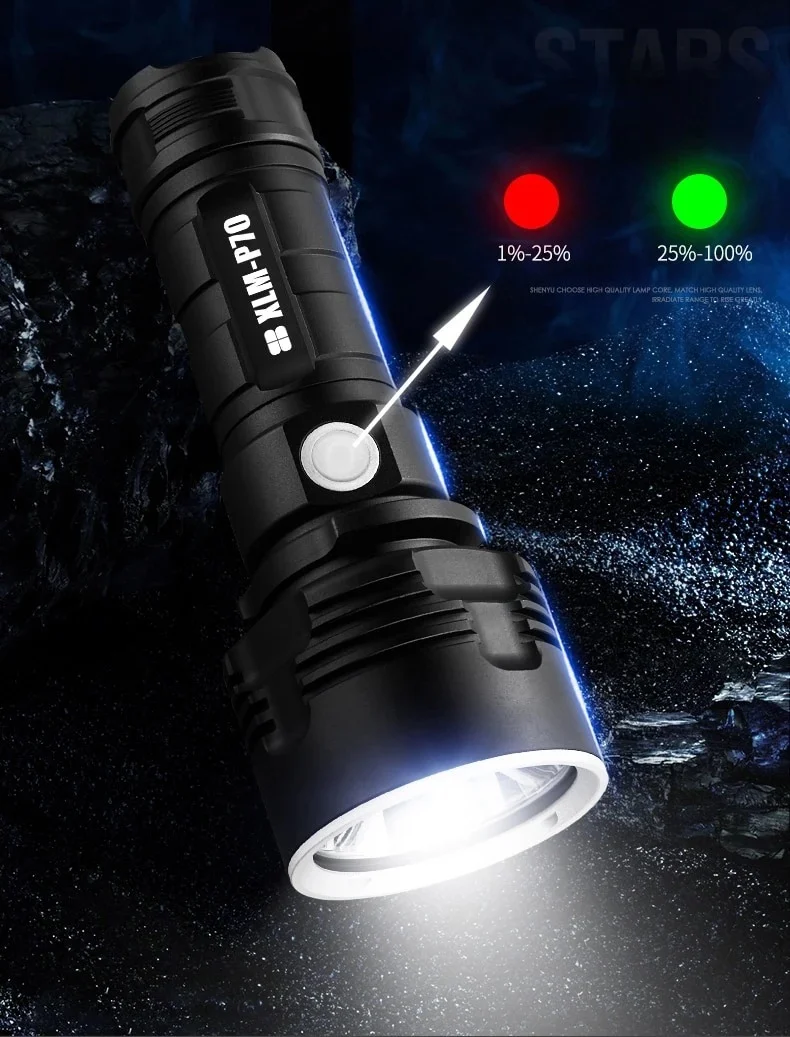 Strong Flashlight Focusing Led Light Rechargeable Super - Image 7