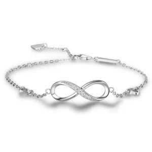Infinite Love 925 Sterling Silver Bracelets for Women