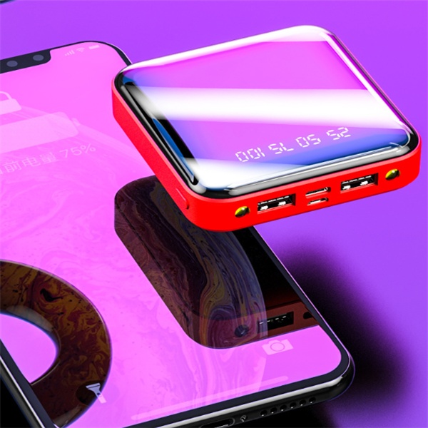 Mini Power Bank 20000 MAh Portable Mirror Digital - Image 8