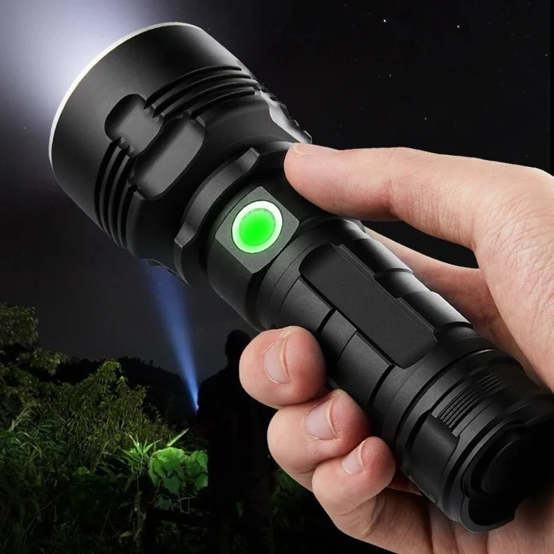 Strong Flashlight Focusing Led Light Rechargeable Super - Image 8