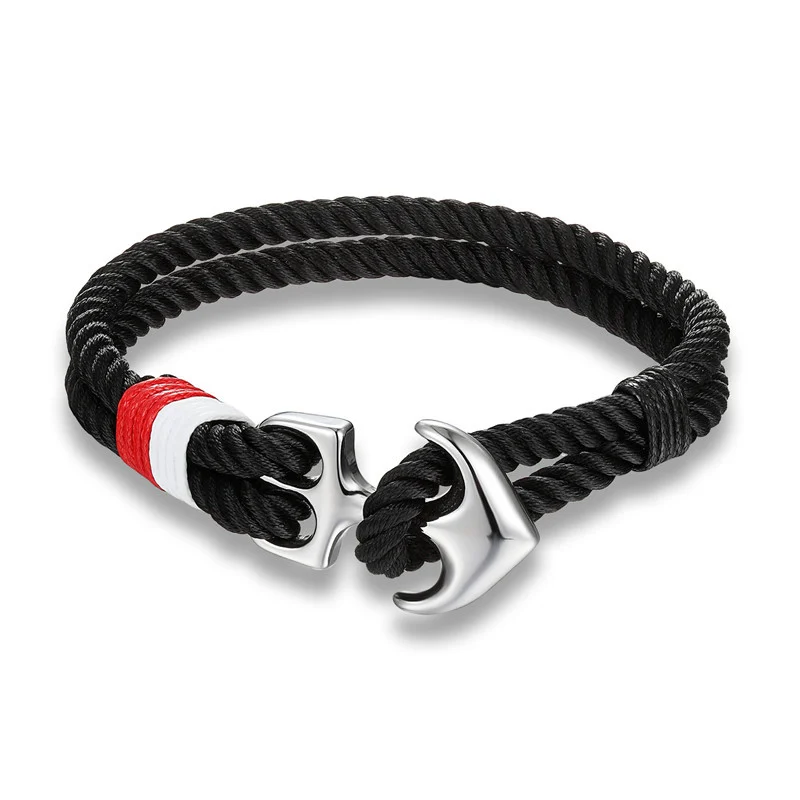 High Quality Anchor Bracelets Men Charm Nautical - Image 4