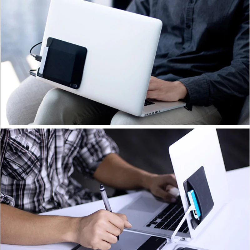 Adhesive Laptop Back Storage Bag Laptop Organizer - Image 6
