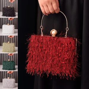 Tassel Handbags Women Dress Party Evening Bag Fashion