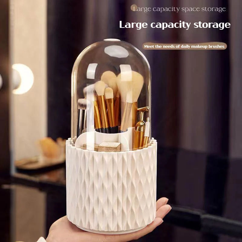 360 Rotating Large Capacity Transparent Makeup Brush - Image 6