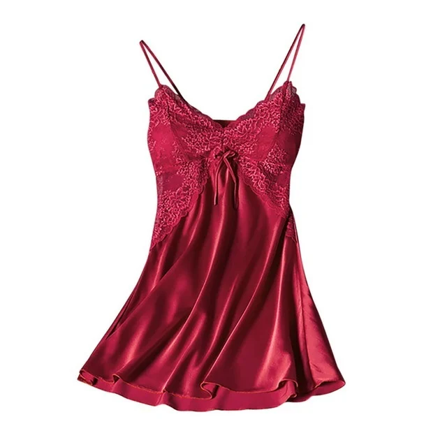 Pijamas Women Pajamas Sexy Lingerie Satin Pajamas Lace Night - Image 6