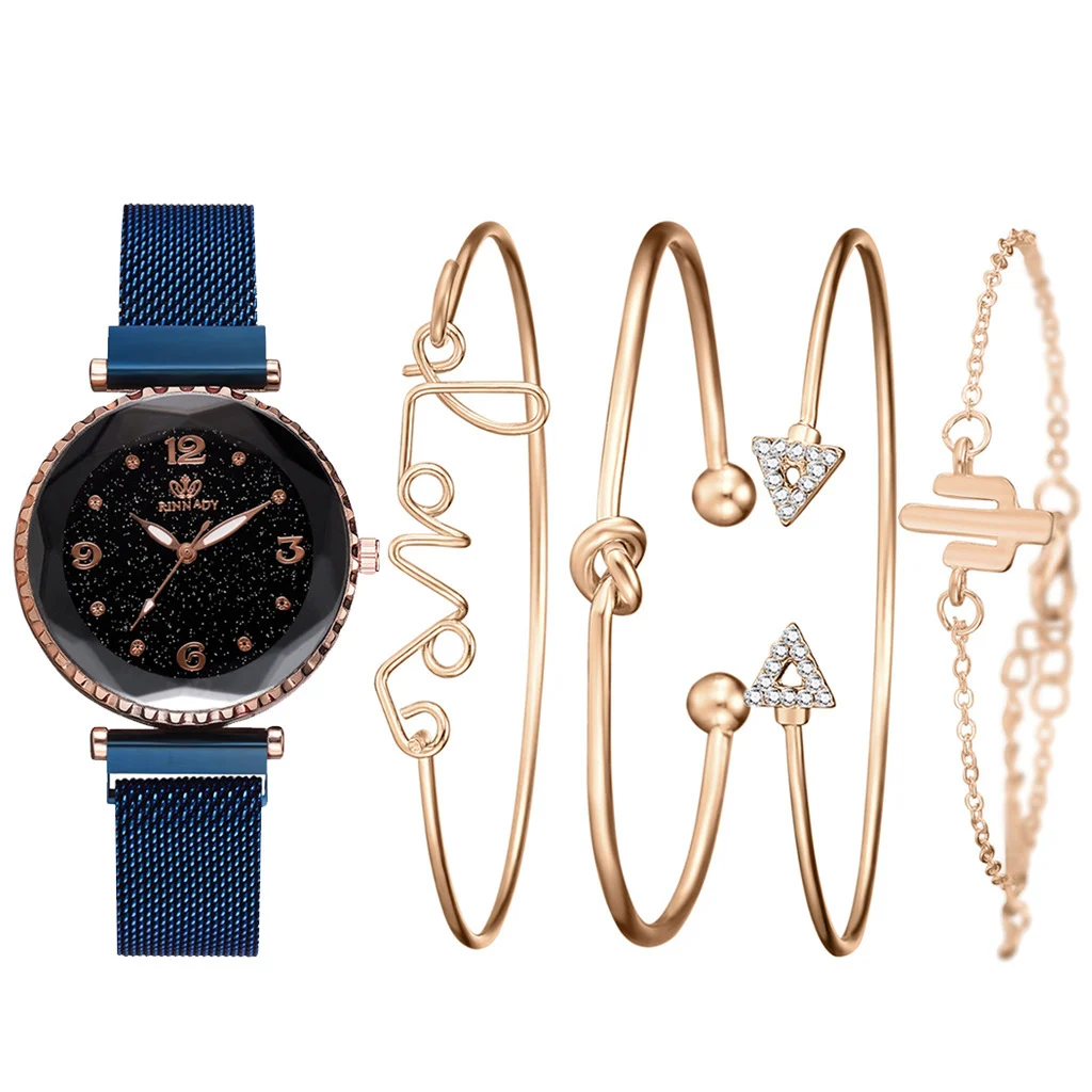 Women Watches Starry Sky Magnet Buckle Fashion Bracelet - Image 5