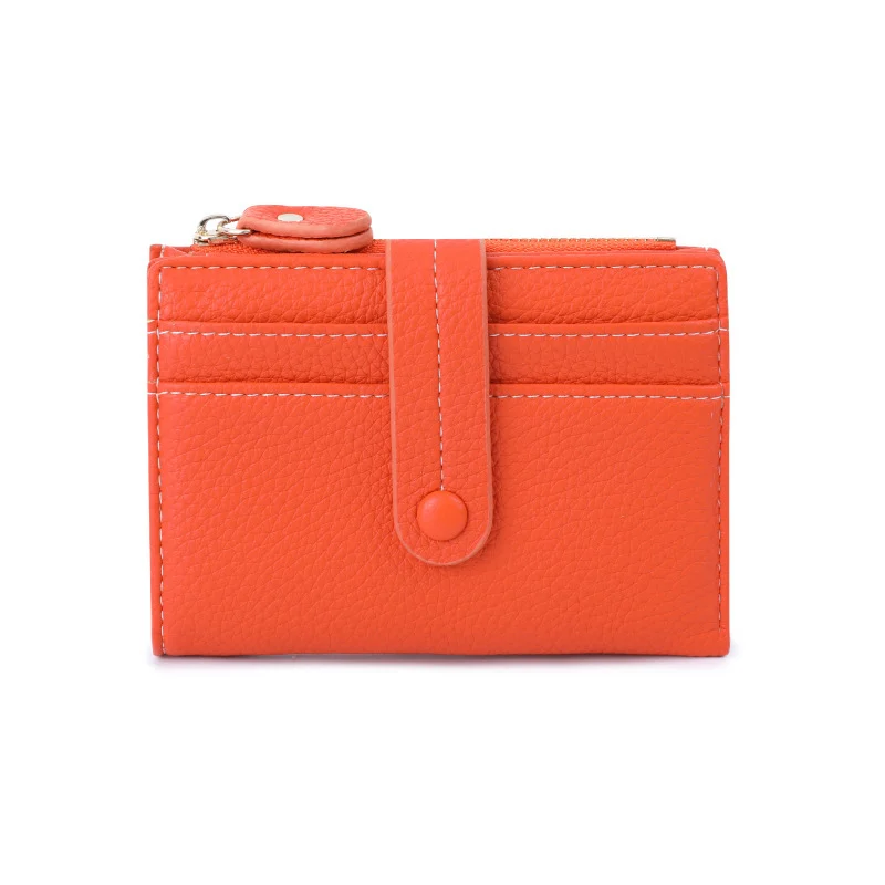 Women Short Wallets PU Leather Plaid Female Purses - Image 8