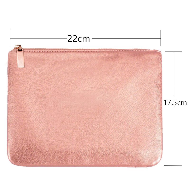 15 Makeup Brush with Bag Rose Gold Makeup Brush - Image 3