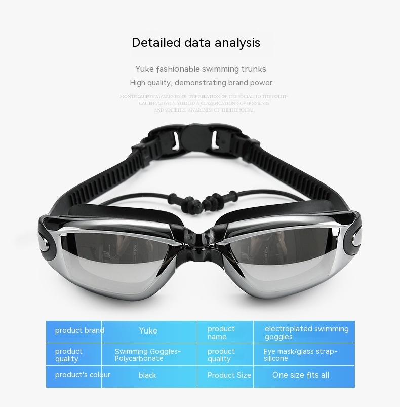 Men's Waterproof Equipment Swimming Cap Goggles Suit - Image 7