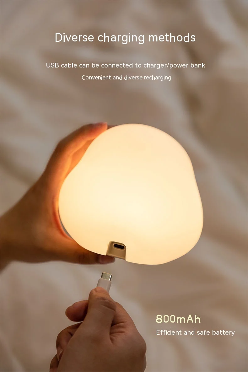 Cute Duck LED Night Lamp Cartoon Silicone USB - Image 9