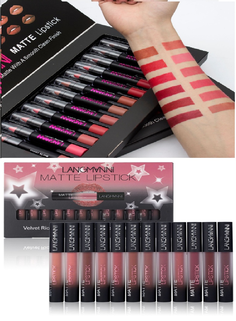 Matte Lipstick Waterproof Long-lasting Velvet Lipstick - Image 9