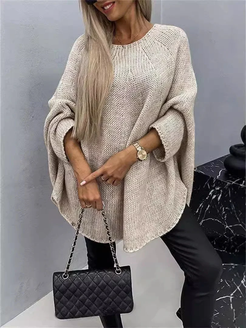 Winter Loose Batwing Sleeve Pullover Sweater Fashion - Image 7