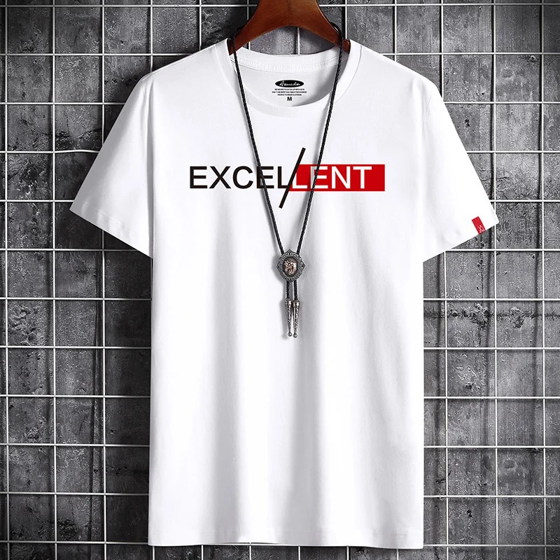 Cotton Summer Men's Short-sleeved T-shirt Bottoming