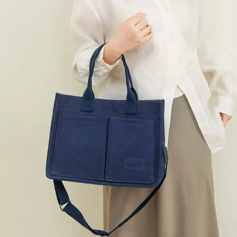 Casual Daily Canvas Tote Shoulder Bags Women Mommy Bag - Image 9