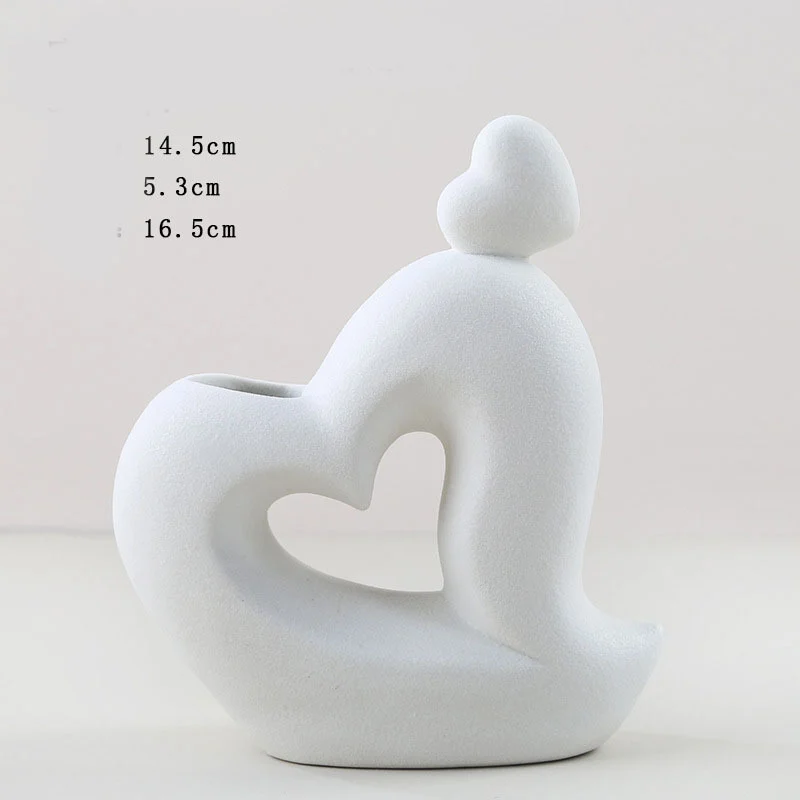 Ceramic Vase Home Decor Room Decoration Sculpture Matte - Image 3