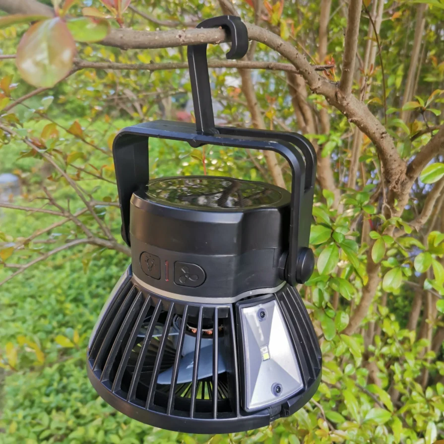Solar Camping Light Foldable Fan Hanging Hook - Image 2