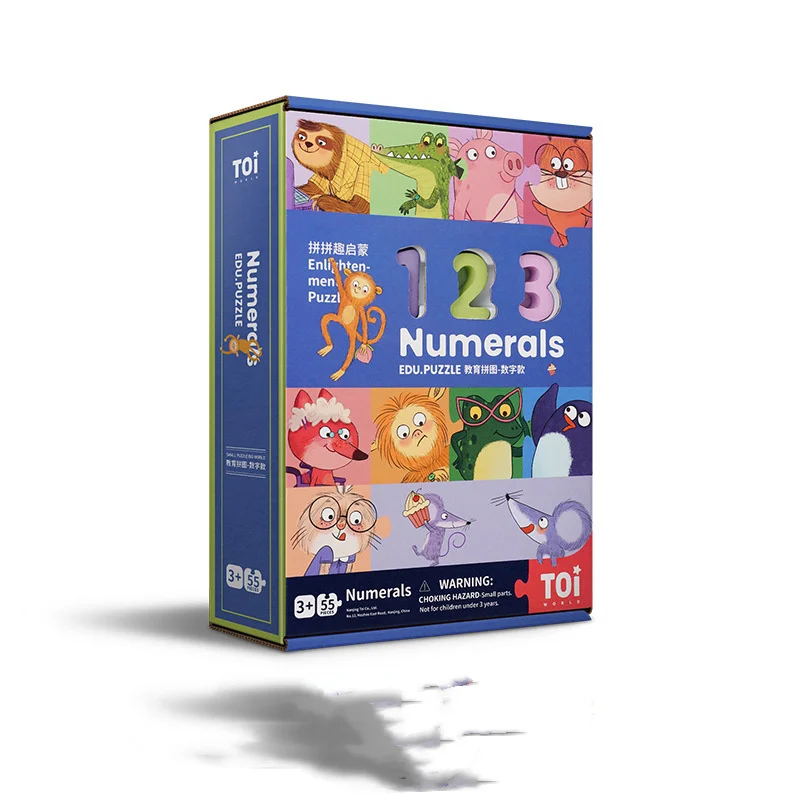Wooden Numbers and Letters Puzzle Baby Children's - Image 2