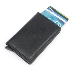 PU Automatic Card Card Holder RFID Multi-function Card