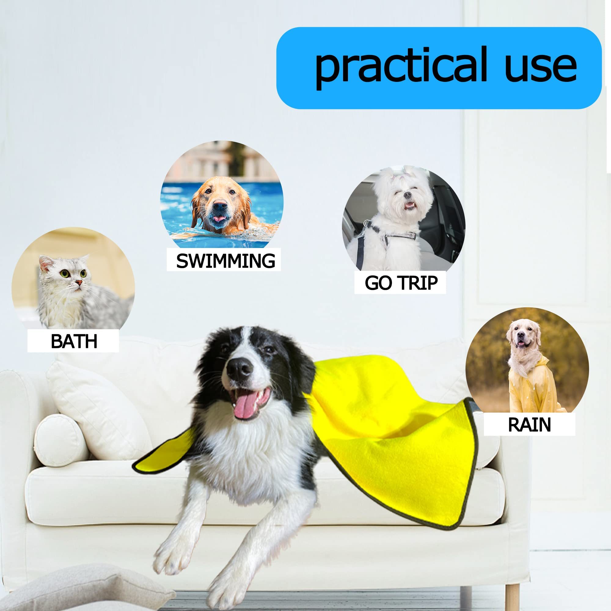 Dog Towels for Drying Dogs Drying Towel Dog Bath Towel - Image 2