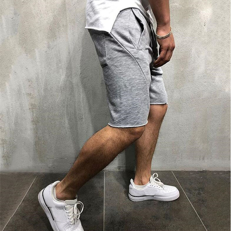 Summer Mens Gym Sports Sport Grey Shorts for Men - Image 7