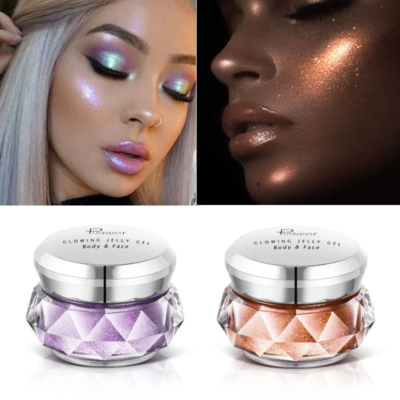 Face Highlighter Jelly Gel Mermaid Eyeshadow Glow Body