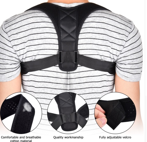 Adjustable Posture Corrector Back Support Strap Brace - Image 9