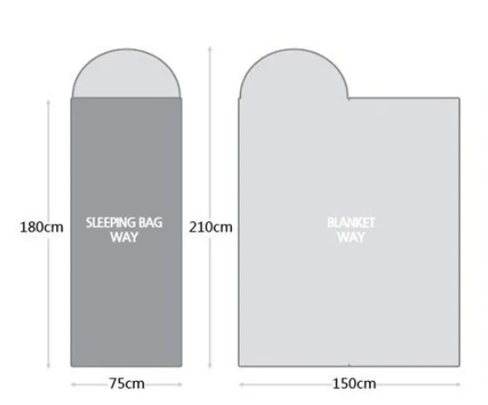 Outdoor Camping Sleeping Bag Portable Light Waterproof - Image 5