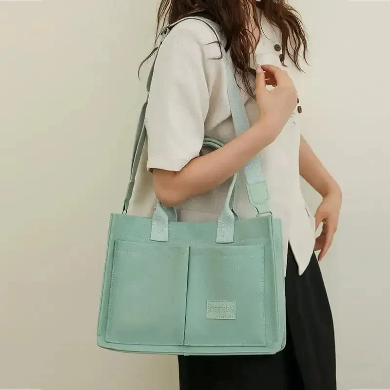 Casual Daily Canvas Tote Shoulder Bags Women Mommy Bag - Image 10