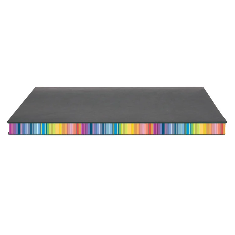 Colorful Rainbow Side A5 Leather Cover Notebook - Image 3