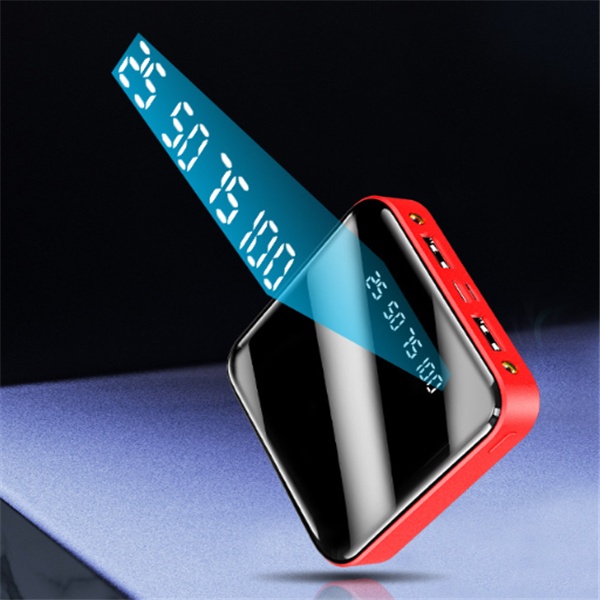 Mini Power Bank 20000 MAh Portable Mirror Digital - Image 5