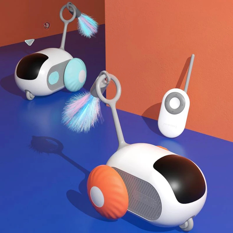 Interactive Remote Control Cat Toy Car – USB Rechargeable - Image 9